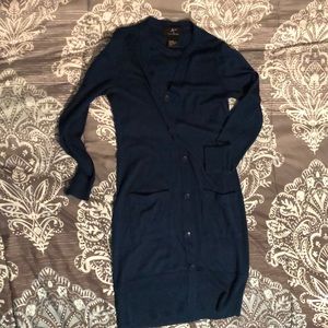 Lennie for Nina Leonard sweater dress- dark teal